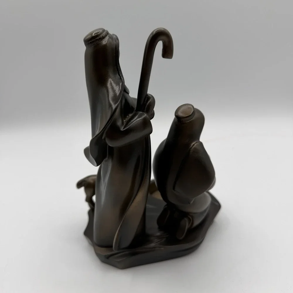 Vintage PartyLite Holy Night Nativity Set of 5 Figurines‎ Votive Candle Holders
